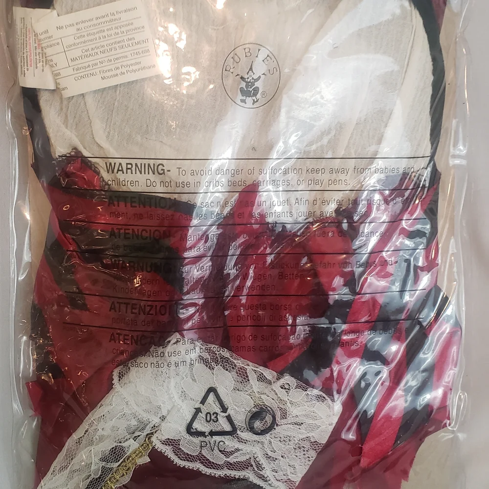 Rubie's Pirate Dog Costume - Red and White